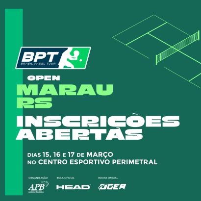 Inscrições abertas para etapa open de Marau-RS