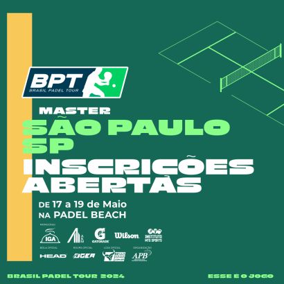 Inscrições abertas para a etapa BPT São Paulo Master que acontecerá na Padel Beach